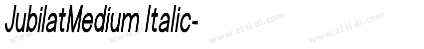 JubilatMedium Italic字体转换